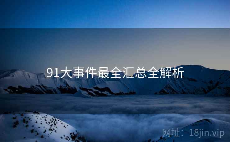 91大事件最全汇总全解析