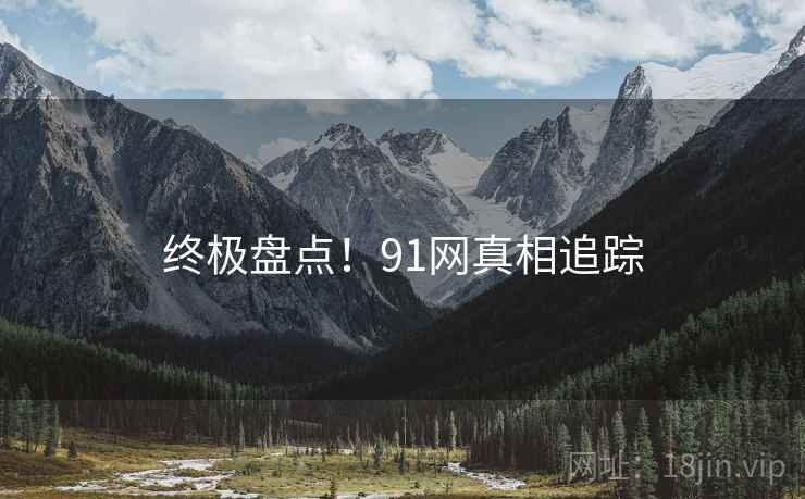 终极盘点！91网真相追踪